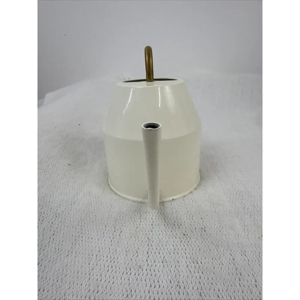 IKEA VATTENKRASSE Watering Can Ivory Gold 30 oz 0.9L Metal 40394118